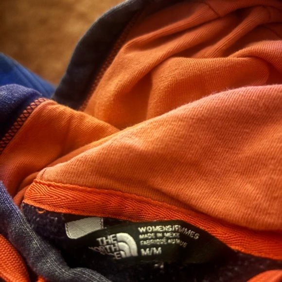 The North Face Orange and Blue Women's Hoodie - Picture 2 of 2